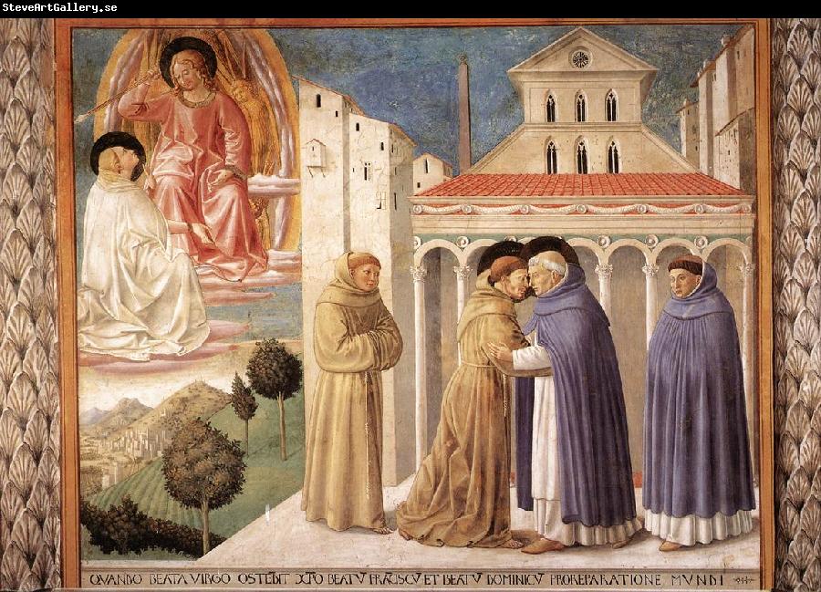 GOZZOLI, Benozzo Scenes from the Life of St Francis (Scene 4, south wall) sdg